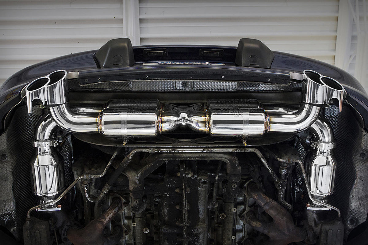 2001-2005 Porsche 996 GT2 70mm Fabspeed Supersport X-Pipe Exhaust System - image 4