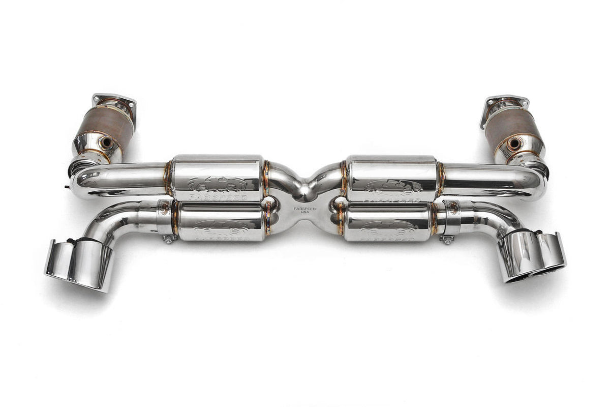 2001-2005 Porsche 996 GT2 70mm Fabspeed Supersport X-Pipe Exhaust System - image 1