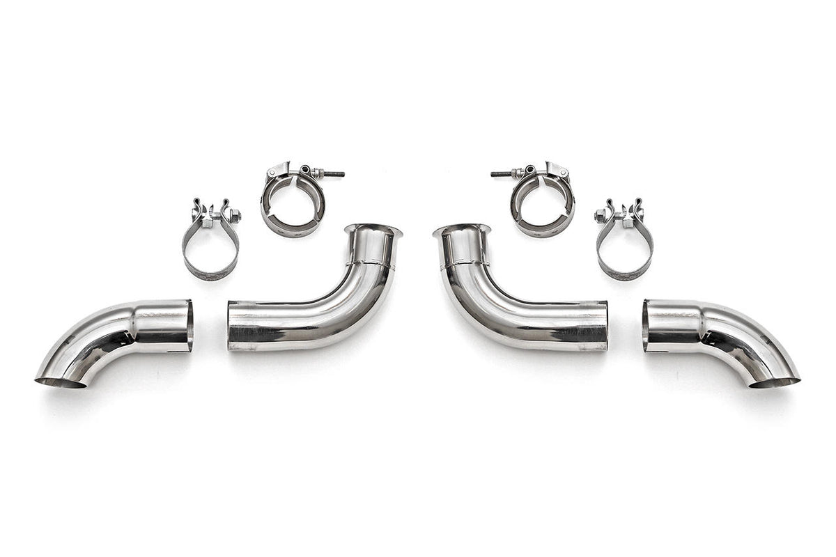 1999-2005 Porsche 996 GT3 Fabspeed Competition Muffler Outlets w/ Adjustable Turndowns - image 2
