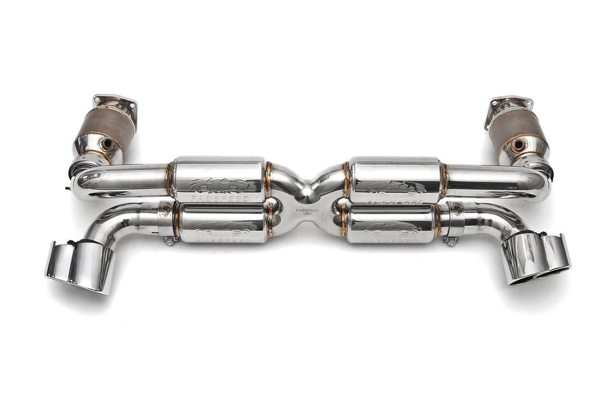 2000-2005 Porsche 996 Turbo Fabspeed Supersport 70mm X-Pipe Exhaust System - image 1