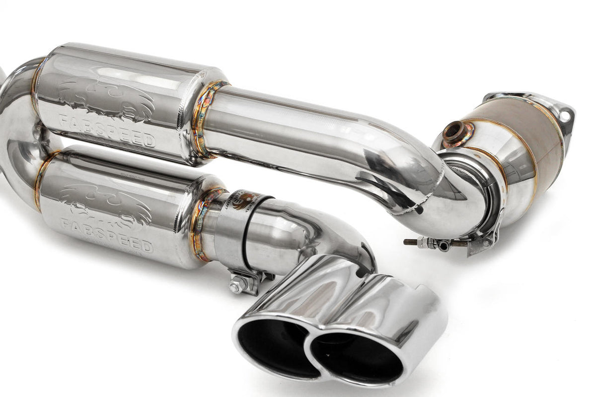2000-2005 Porsche 996 Turbo Fabspeed Supersport 70mm X-Pipe Exhaust System - image 2