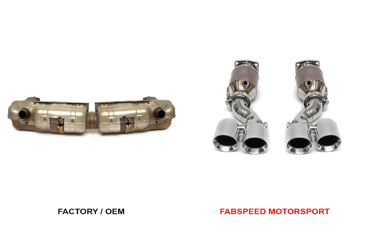 2006-2009 Porsche 997 Turbo Fabspeed Muffler Bypass Exhaust System - image 3