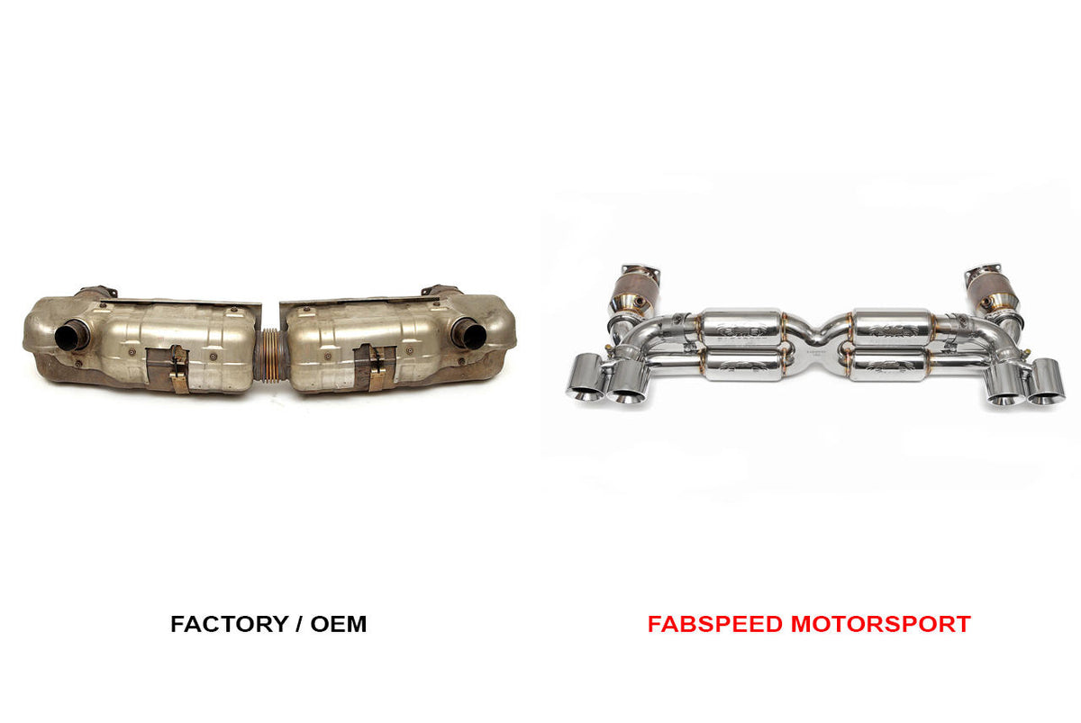 2006-2009 Porsche 997 Turbo Fabspeed Supersport 70mm X-Pipe Exhaust System - image 2