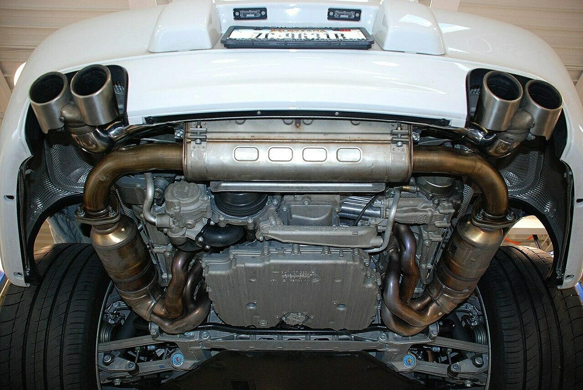 2009-2012 Porsche 997.2 Carrera Fabspeed Side Muffler Bypass Pipes - image 3