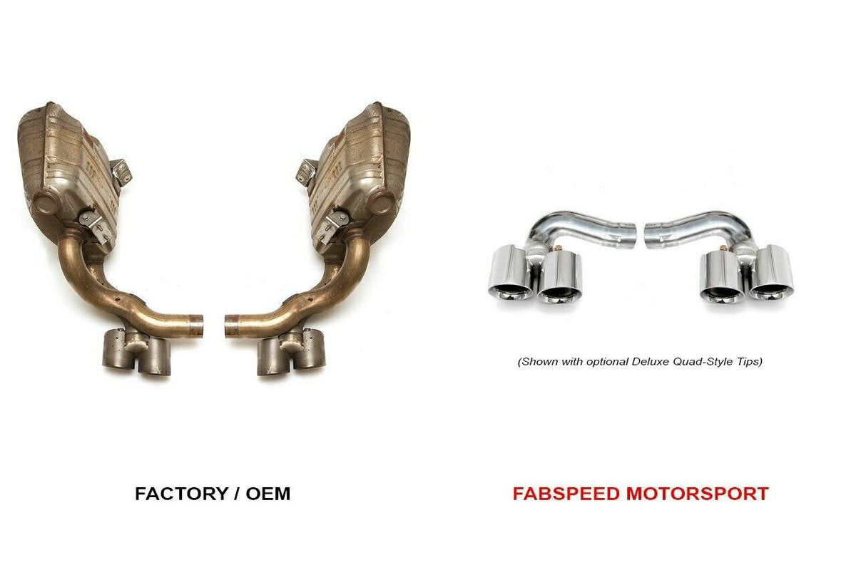 2009-2012 Porsche 997.2 Carrera Fabspeed Side Muffler Bypass Pipes - image 2