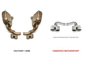 2009-2012 Porsche 997.2 Carrera Fabspeed Side Muffler Bypass Pipes - image 2