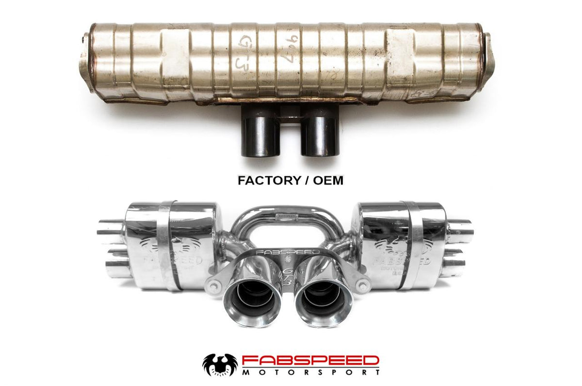 2010-2011 Porsche 997.2 GT3 / GT3 RS Fabspeed Center Mini Maxflo Performance Exhaust System - image 2