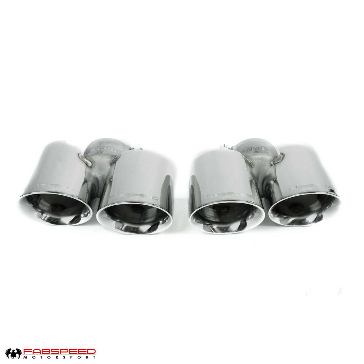 2010-2012 Porsche 997.2 Turbo / Turbo S Fabspeed Deluxe Quad Style Tips - image 1