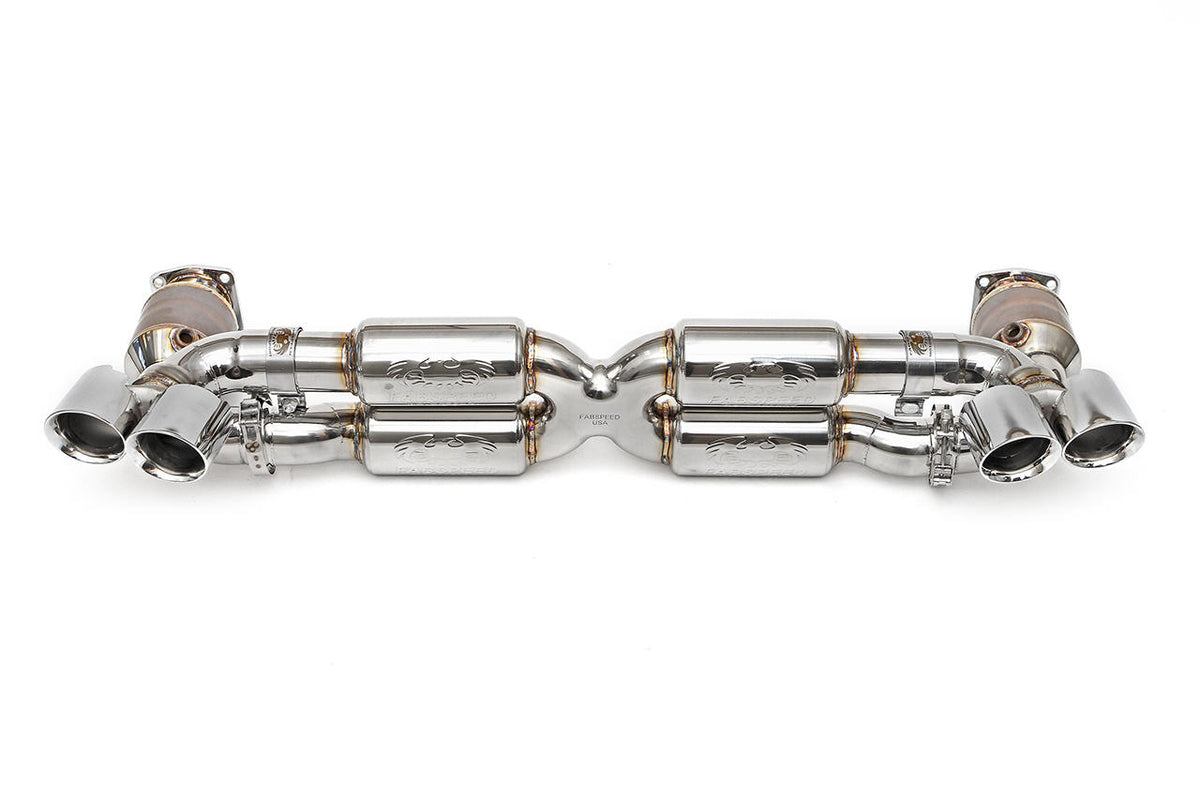2010-2012 Porsche 997.2 Turbo / Turbo S Fabspeed Supersport X-Pipe Exhaust System - image 1