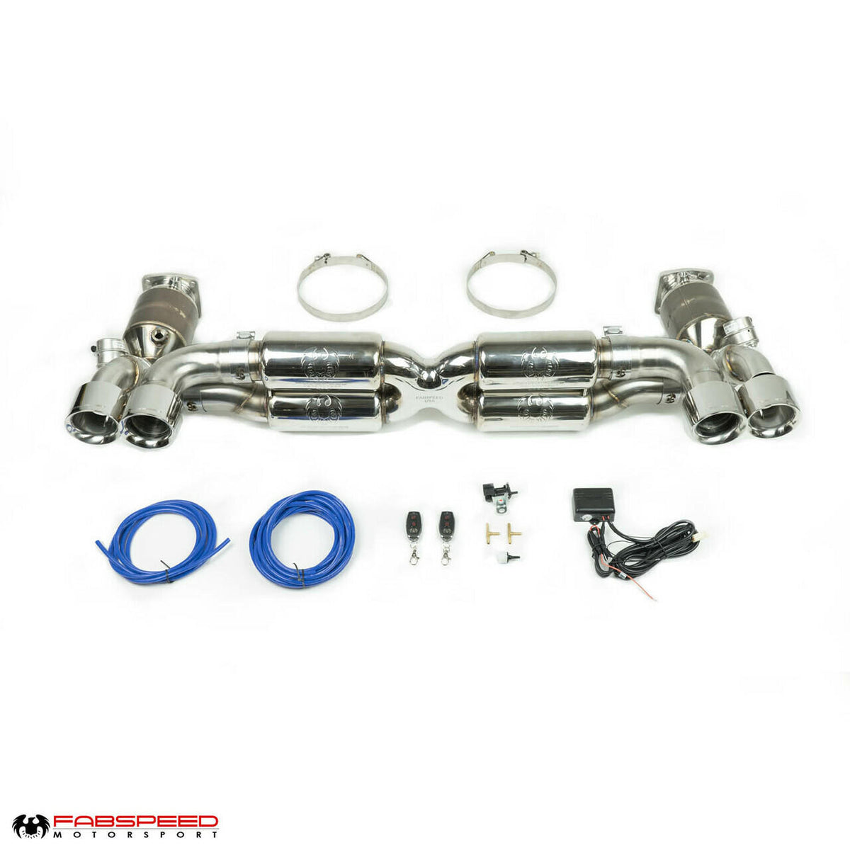 2010-2012 Porsche 997.2 Turbo / Turbo S Fabspeed Valved Supersport X-Pipe Exhaust System - image 1