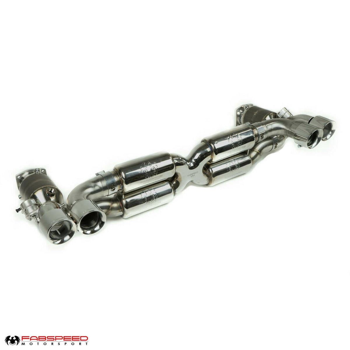 2010-2012 Porsche 997.2 Turbo / Turbo S Fabspeed Valved Supersport X-Pipe Exhaust System - image 3