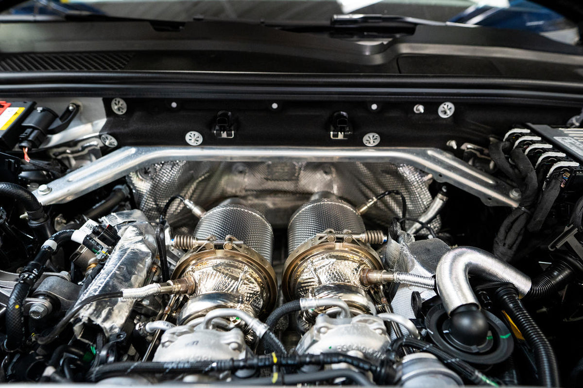 2019-2026 Porsche E3 Cayenne S 2.9L Turbo / Turbo S Fabspeed Primary Sport Catalytic Converters - image 9