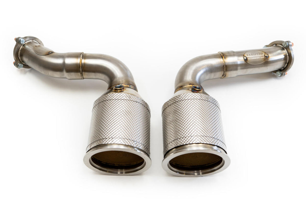 2019-2026 Porsche E3 Cayenne S 2.9L Turbo / Turbo S Fabspeed Primary Sport Catalytic Converters - image 1