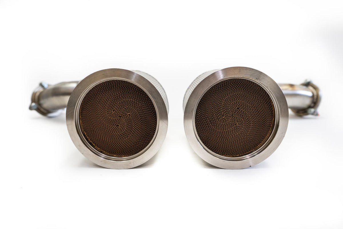 2019-2026 Porsche E3 Cayenne S 2.9L Turbo / Turbo S Fabspeed Primary Sport Catalytic Converters - image 6
