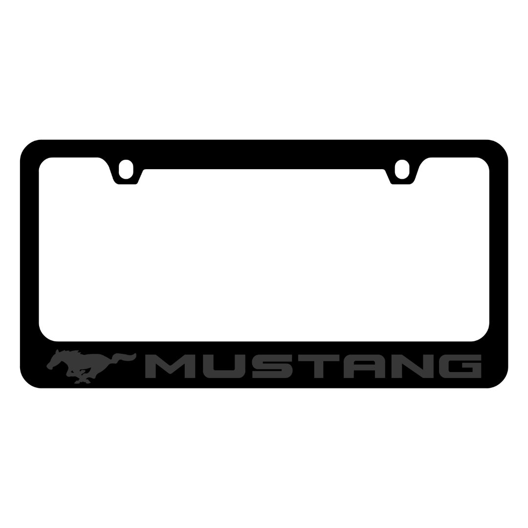 Ford Mustang Black License Plate Frame