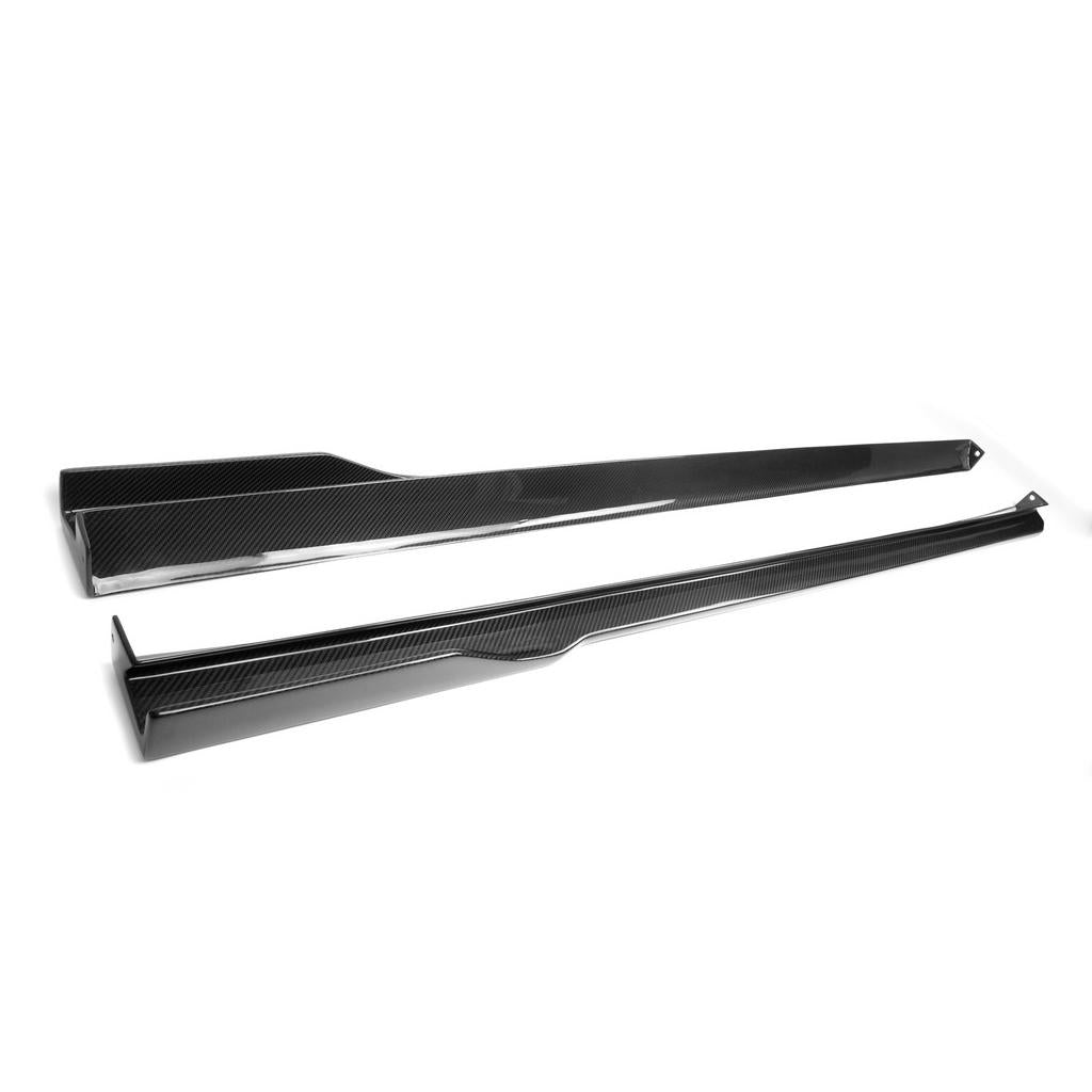 Carbon Fiber Dodge Challenger Hellcat Side Rocker Extension 2015-2023 Challenger hellcat