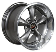 OE Wheels FR01 17x10.5 Gloss Anthracite Machined Lip wheel, 5x114.3, 27mm offset