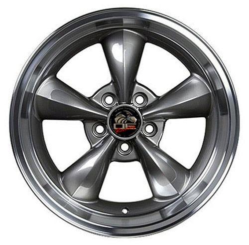 OE Wheels FR01 17x10.5 Gloss Anthracite Machined Lip wheel, 5x114.3, 27mm offset