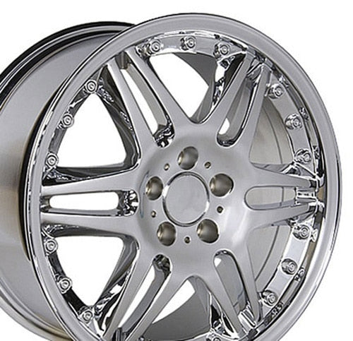 Set of 4 OE Wheels MB09 18x8.5 Chrome wheel, 5x112, 35mm offset
