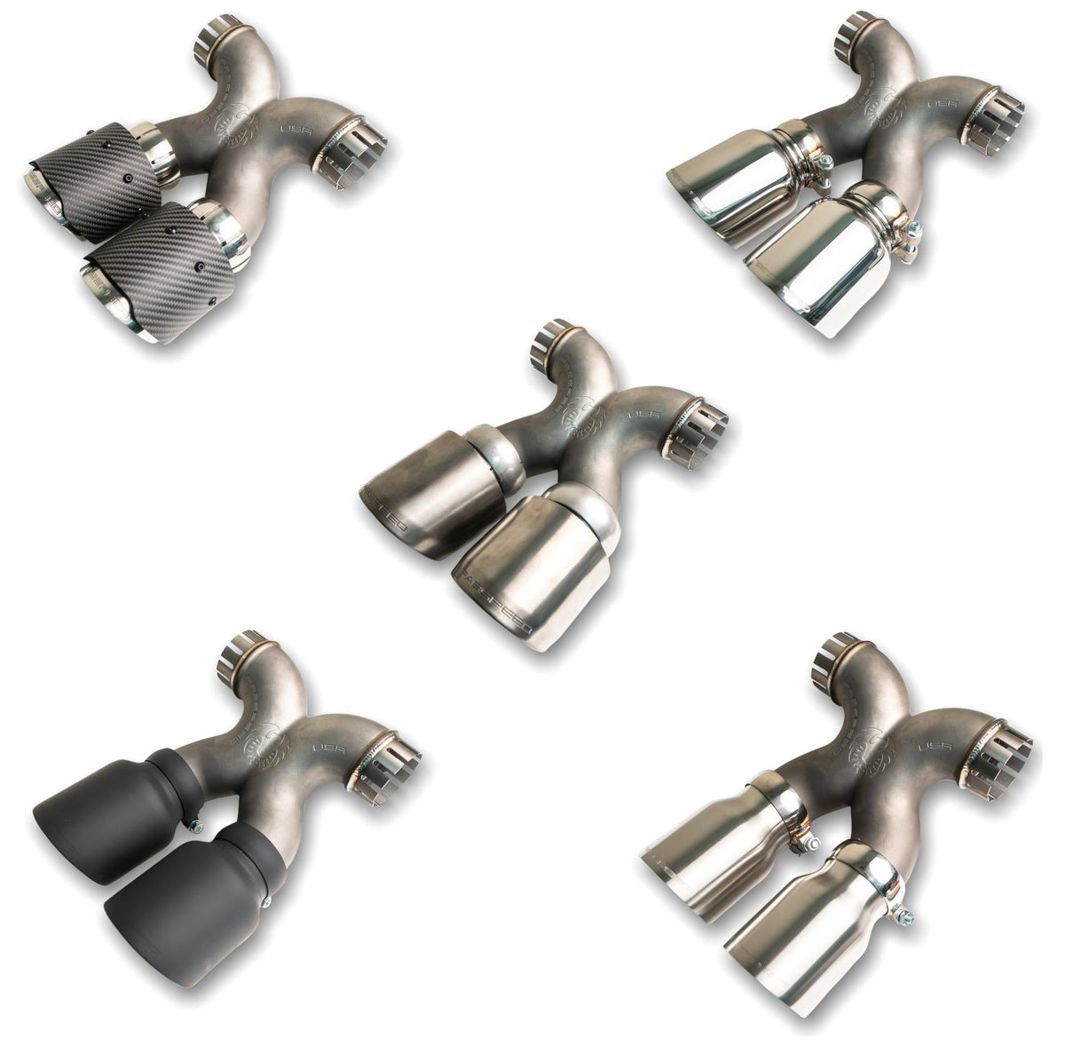 2009-2012 Porsche 987.2 Boxster / Cayman, Cayman R, Spyder Fabspeed Maxflo True X-Pipe with Dual Tips - image 1